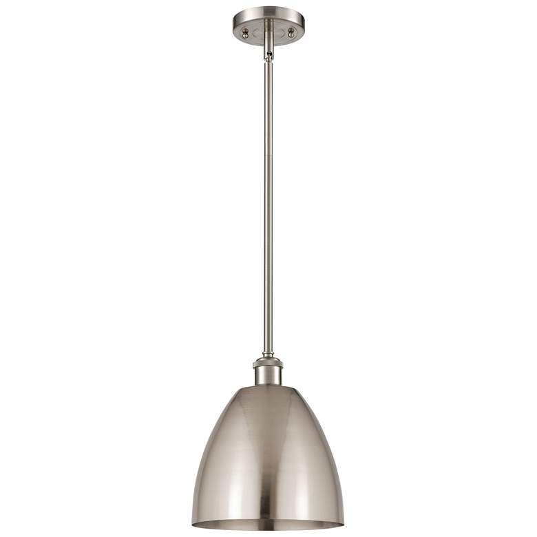 Image 1 Metal Bristol 9"W Brushed Satin Nickel Pendant