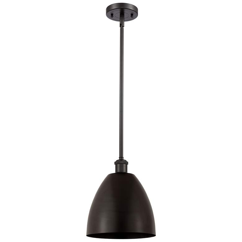 Image 1 Metal Bristol 9"W Oil Rubbed Bronze LED Pendant w/ Oil Rubbed Bronze S