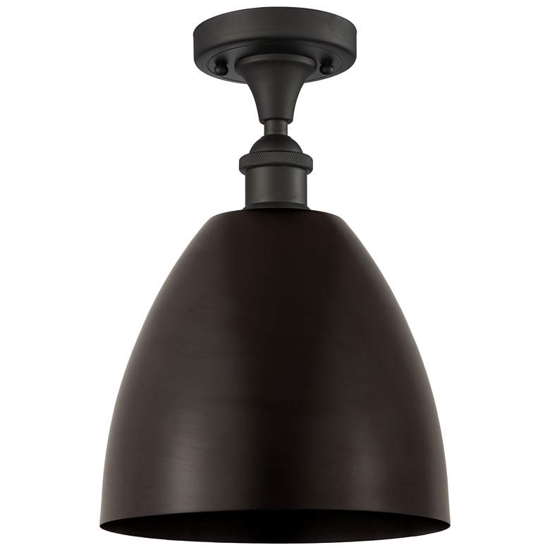 Image 1 Metal Bristol 9"W Oil Rubbed Bronze Semi.Flush Mount