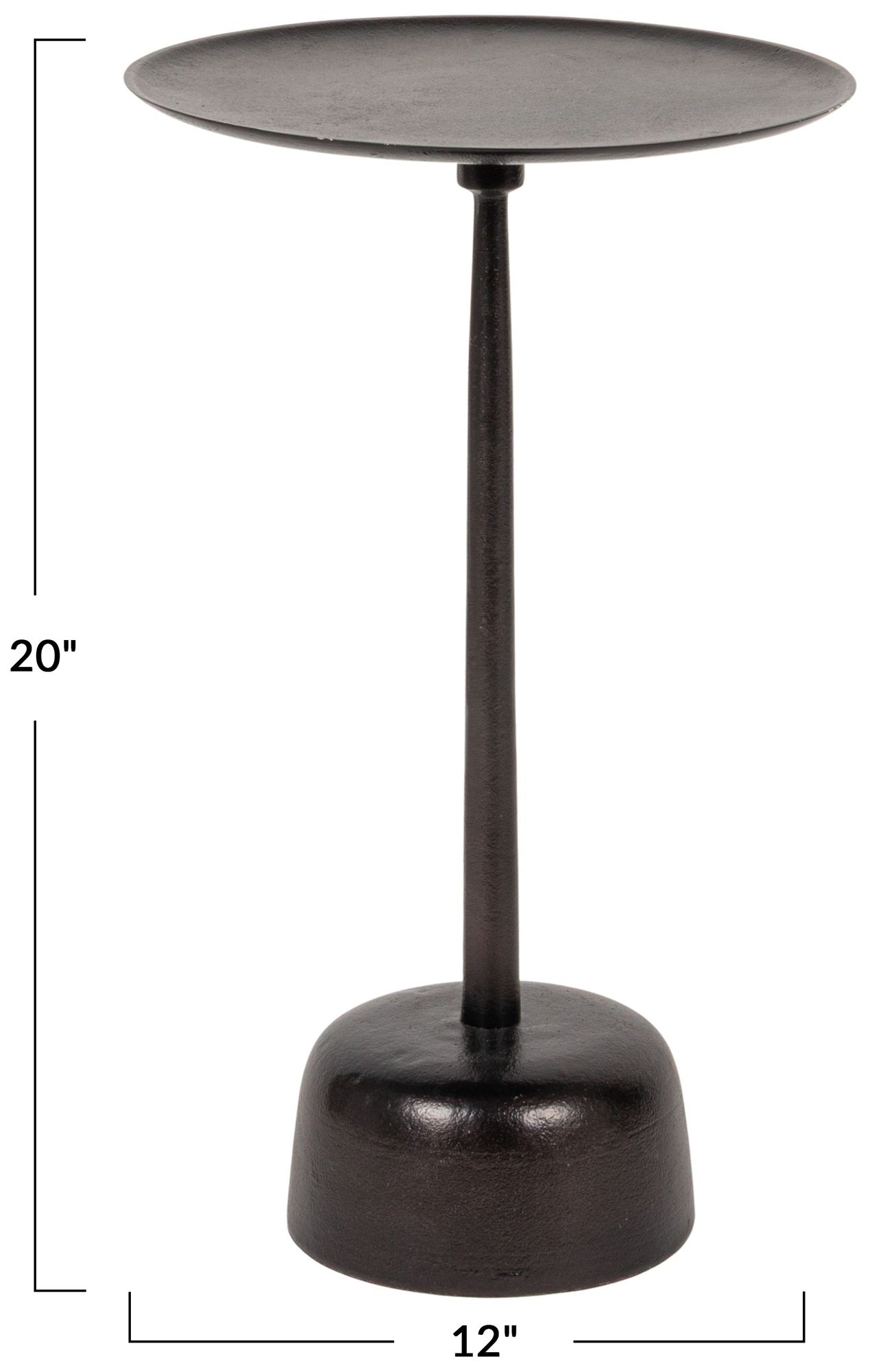 Image 3 Metal Martini Table, Black Finish more views