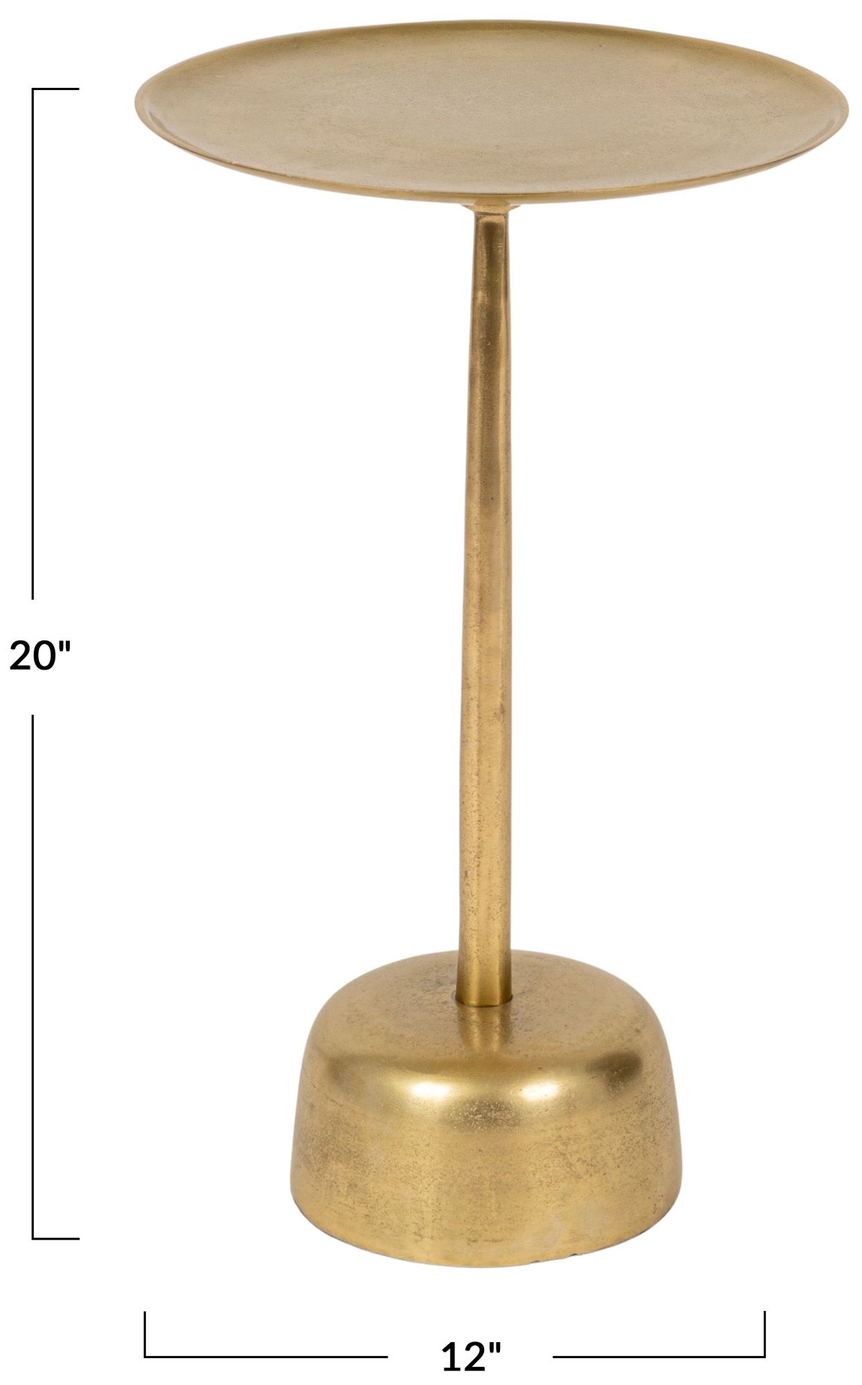 Image 3 Metal Martini Table, Gold Finish more views