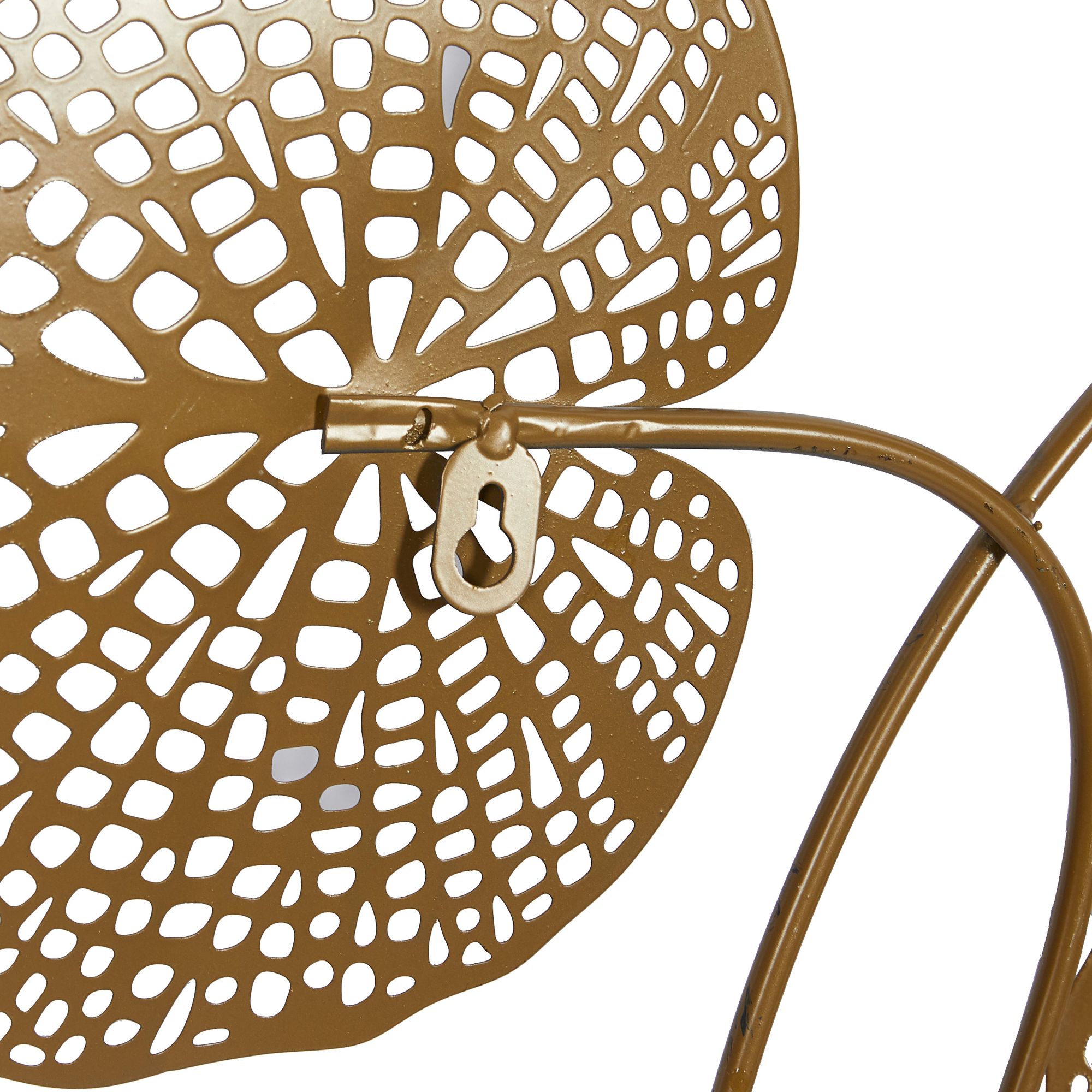 Image 5 Metal Modern Floral Wall 38" x 1" x 29" more views