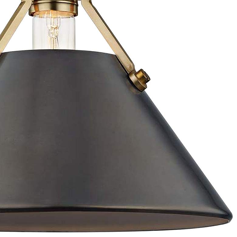 Image 2 Metal No. 2 11"H Aged Brass Sconce with Antique Bronze Shade more views