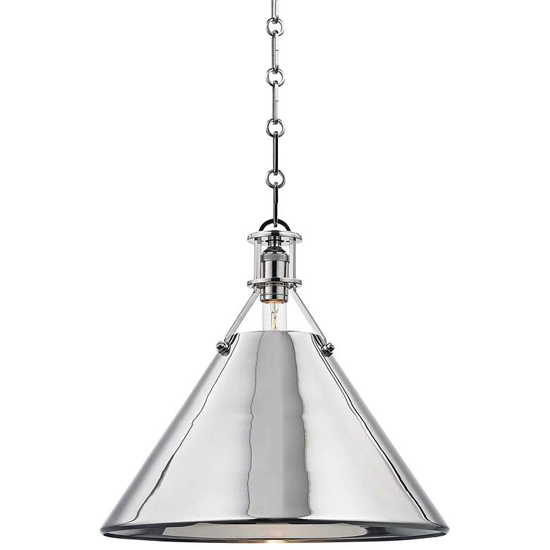 Image 2 Metal No.2 16" Wide Polished Nickel Pendant Light