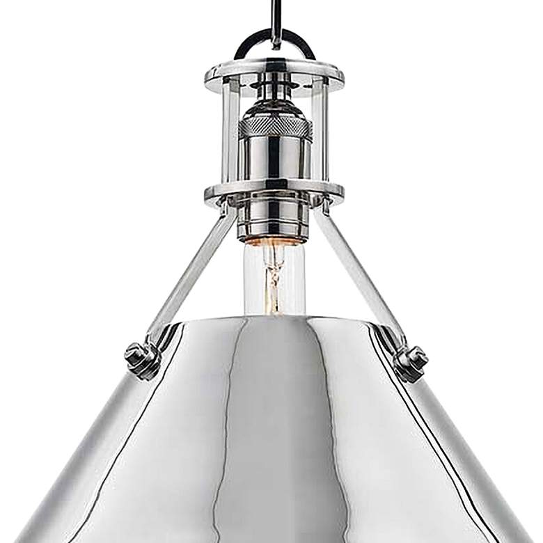 Image 3 Metal No.2 16" Wide Polished Nickel Pendant Light more views