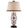 Metal Scroll Medallion Table Lamp