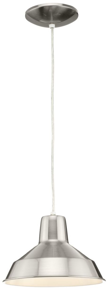 Thumbnail3 of Metal Shade Collection One-Light Spun Metal Shade Pendant Light more views