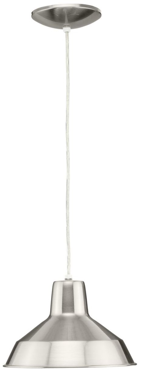 Metal Shade Collection One-Light Spun Metal Shade Pendant Light
