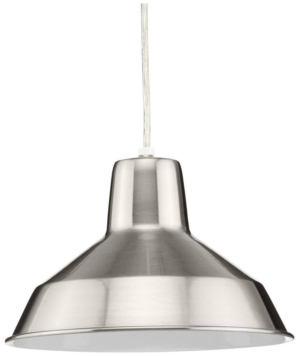 Metal Shade Collection One-Light Spun Metal Shade Pendant Light