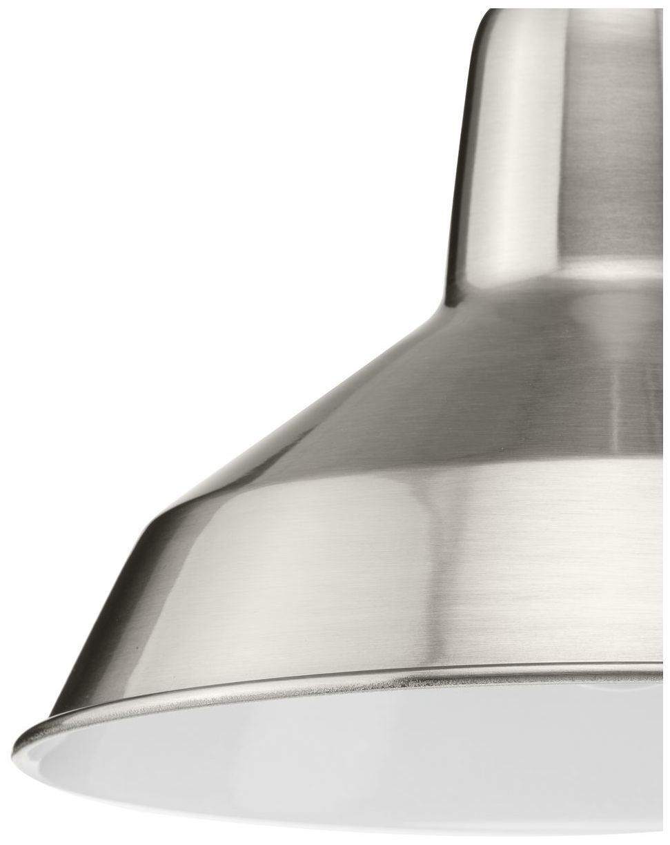 Metal Shade Collection One-Light Spun Metal Shade Pendant Light