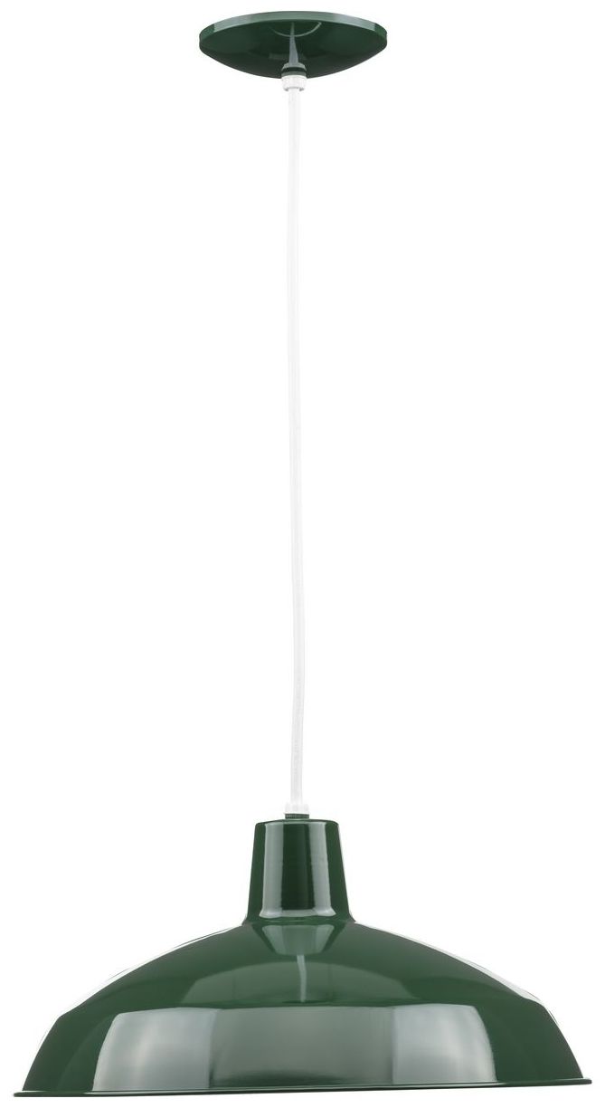 Metal Shade Collection One-Light Spun Metal Shade Pendant Light