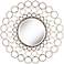 Metal Silver Circle 38 1/2” High Round Wall Mirror