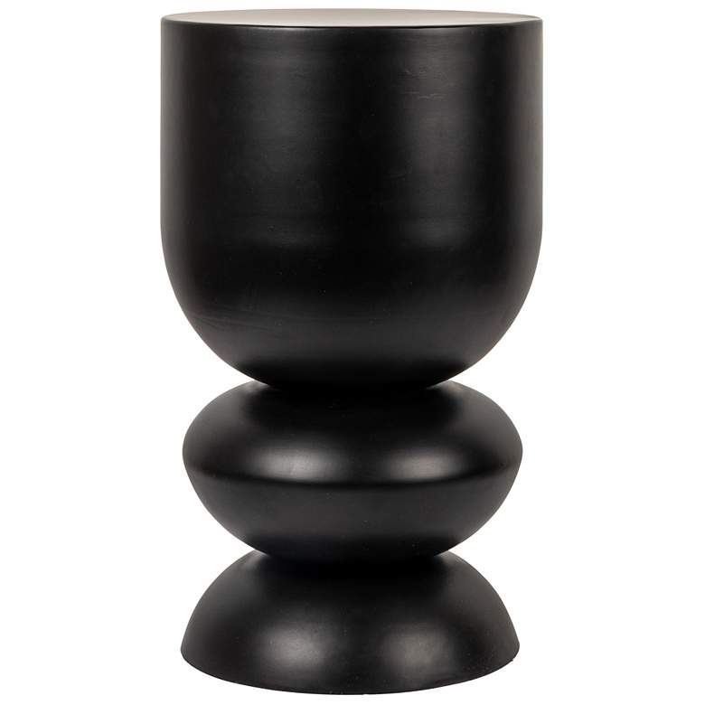 Image 2 Metal Stacked Bulb Side Table, Black more views