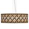 Metal Weave Giclee 24" Wide 4-Light Pendant Chandelier