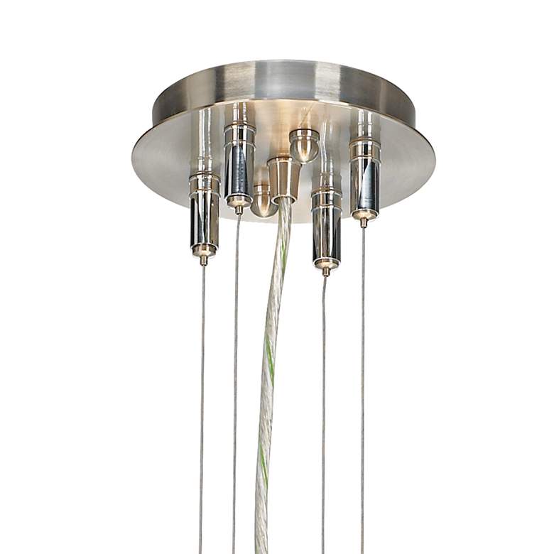 Image 3 Metal Weave Giclee 24" Wide 4-Light Pendant Chandelier more views