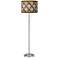 Metal Weave Giclee Brushed Nickel Garth Floor Lamp