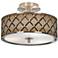 Metal Weave Giclee Glow 14" Wide Ceiling Light