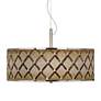 1_Metal Weave Giclee Glow 20" Wide Pendant Light