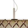 2_Metal Weave Giclee Glow 20" Wide Pendant Light more views