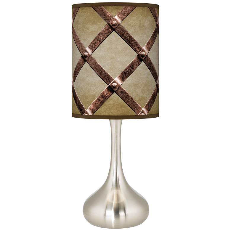 Image 1 Metal Weave Giclee Modern Droplet Table Lamp