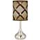 Metal Weave Giclee Modern Droplet Table Lamp