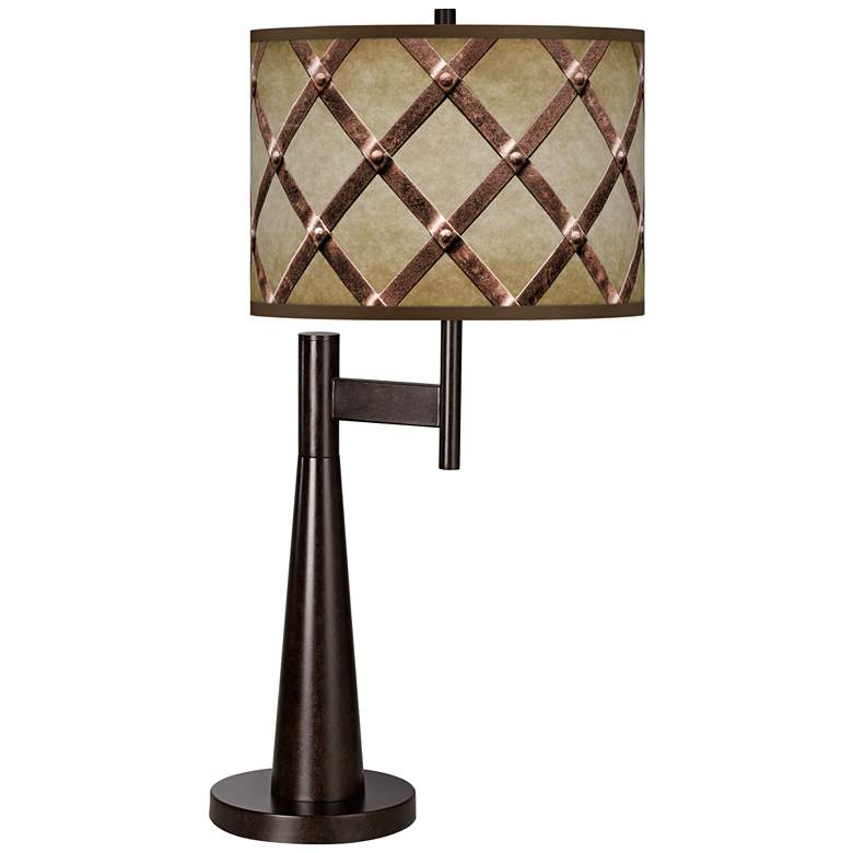 Image 1 Metal Weave Giclee Novo Table Lamp