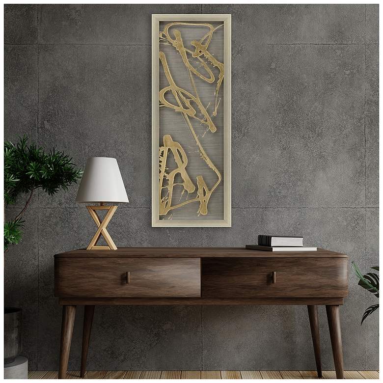 Image 4 Metallic Dream II 15"W x 43"H Framed Art more views