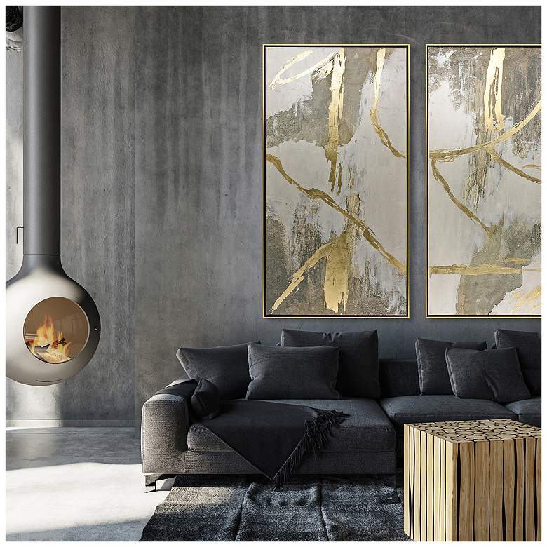 Image 4 Metallic Expression I 36"W x 69"H Canvas more views