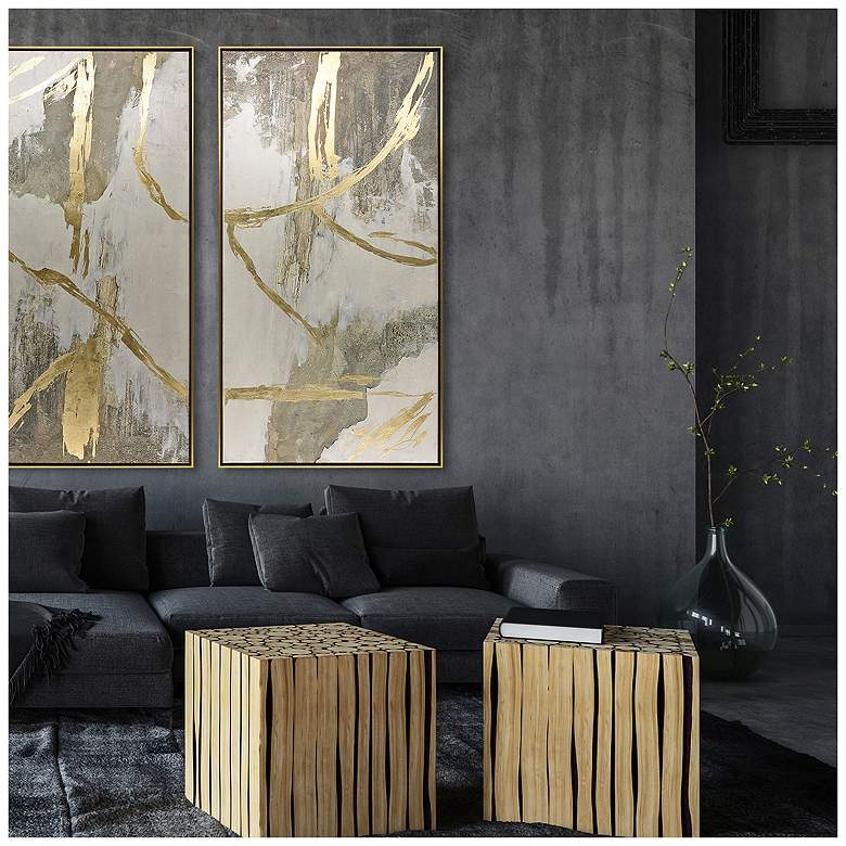 Image 4 Metallic Expression II 36"W x 69"H Canvas more views