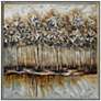 Metallic Forest 40" Square Framed Wall Art