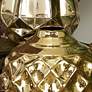 Metallic Gold 6" High Stoneware Decorative Pots Set of 3