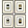 1_Metallic Markers I 18"W x 21"H Framed Art Set of 4