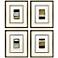 Metallic Markers I 18"W x 21"H Framed Art Set of 4