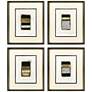 1_Metallic Markers II 18"W x 21"H Framed Art Set of 4