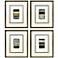 Metallic Markers III 18"W x 21"H Framed Art Set of 4