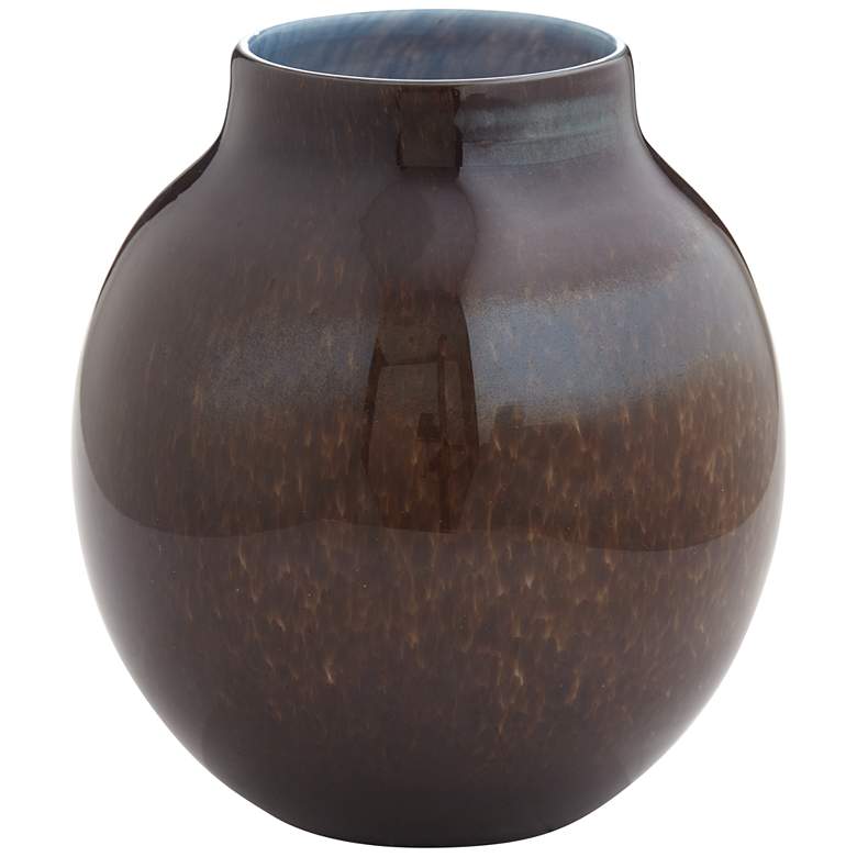 Metallic Multi-Color 7 1/2 inch High Glass Decorative Vase