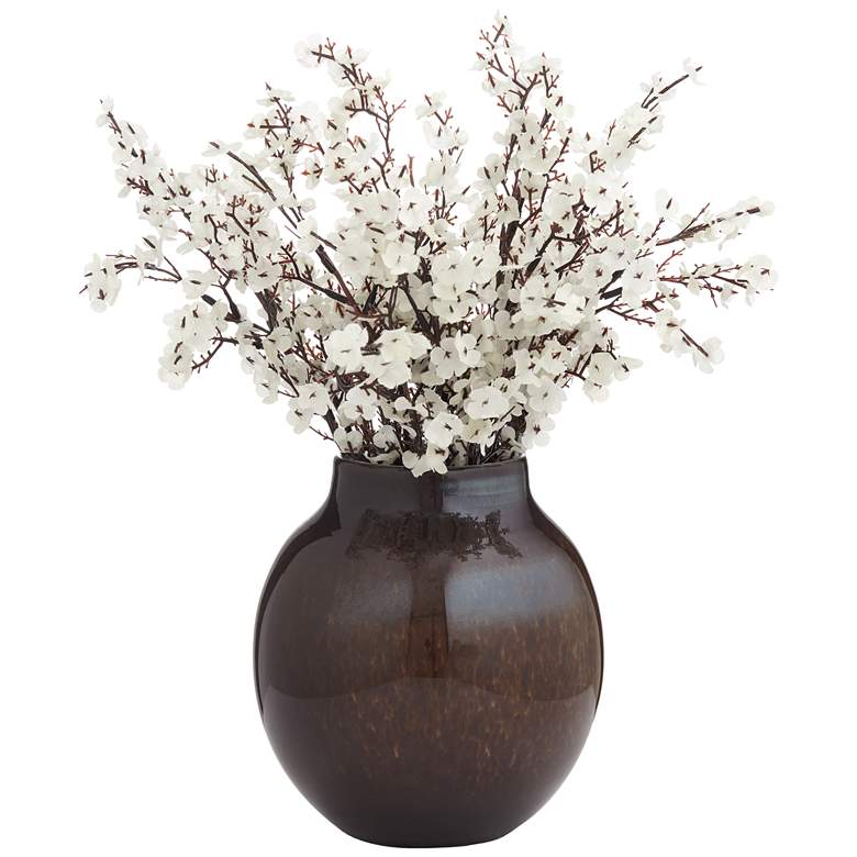 Metallic Multi-Color 7 1/2 inch High Glass Decorative Vase more views