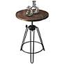 Metalworks Industrial Metal and Wood Accent Table