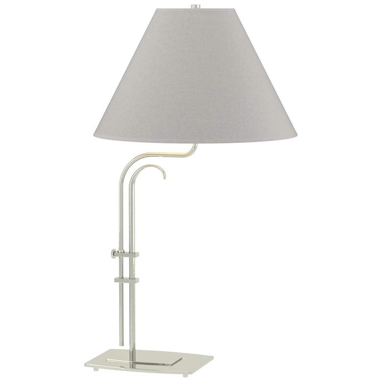 Image 1 Metamorphic 27" High Sterling Table Lamp With Light Grey Shade