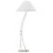 Metamorphic Contemporary 54"H Sterling Floor Lamp w/ Anna Shade