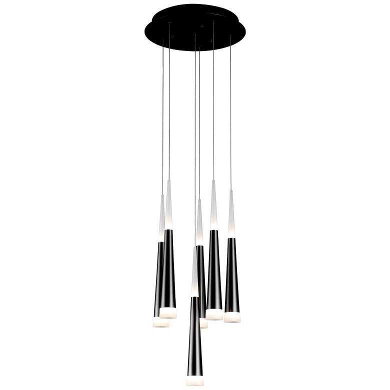 Image 1 Meteor 13.8" Satin Dark Gray Pendant