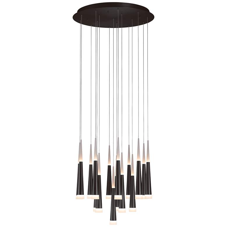 Image 1 Meteor 25.6 inch Saint Dark Gray Chandelier