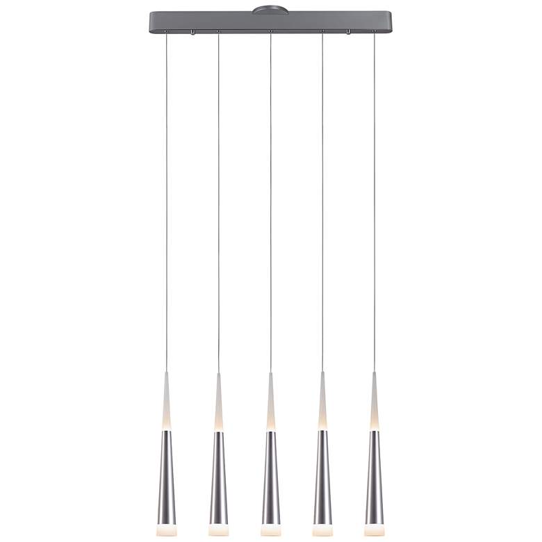 Image 1 Meteor 27.6" Brushed Aluminum Linear Pendant