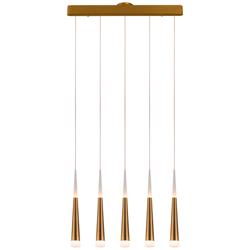 Meteor 27.6&quot; Brushed Gold Linear Pendant