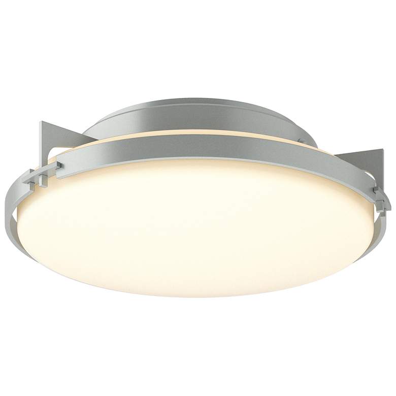 Image 1 Metra 14 1/4" Wide Vintage Platinum Ceiling Light