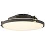 Metra 24.3" Wide Oil Rubbed Bronze Flush Mount With Opal Glass Shade