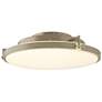 Metra 24.3" Wide Soft Gold Flush Mount With Opal Glass Shade