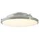 Metra 24.3" Wide Vintage Platinum Flush Mount With Opal Glass Shade