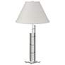 Metra 26.9" High Sterling Double Table Lamp With Natural Anna Shade