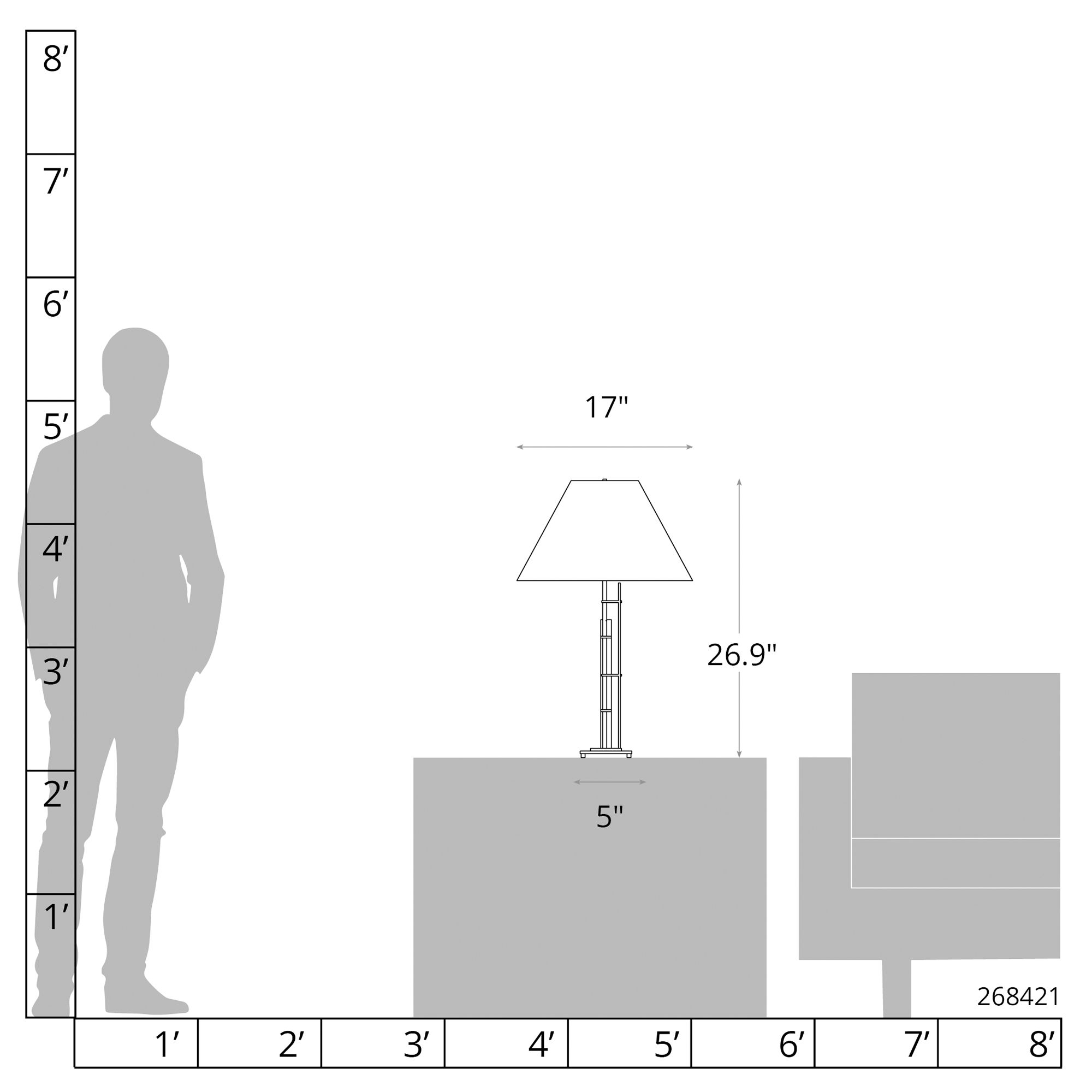 Image 2 Metra 26.9"H Natural Iron Double Table Lamp With Natural Anna Shade more views